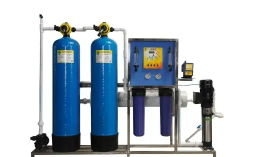  Reverse Osmosis 1000 LPH RO Plant, Steel.
